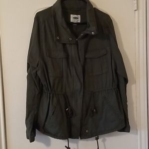 Green utility jacket